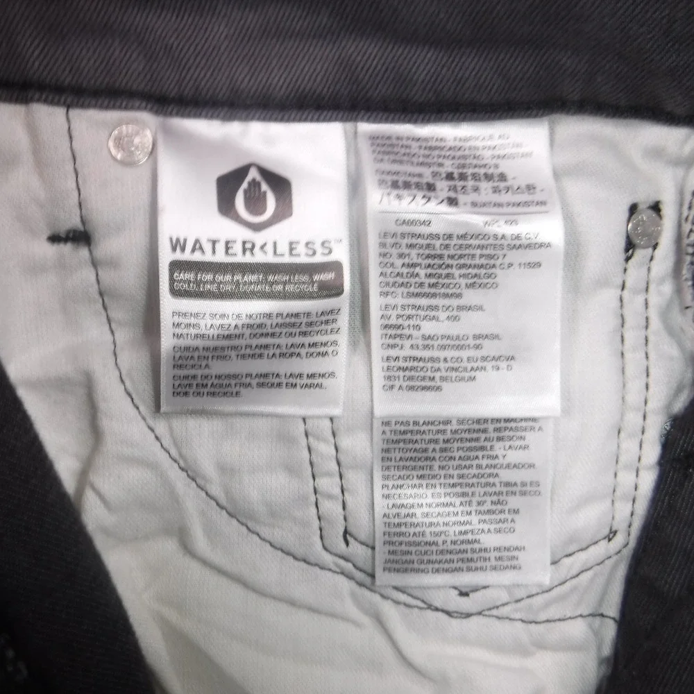 Levis 511 Slim Fit MEN'S 32X30 Stretch‎ Charcoal Grey Pants Jeans